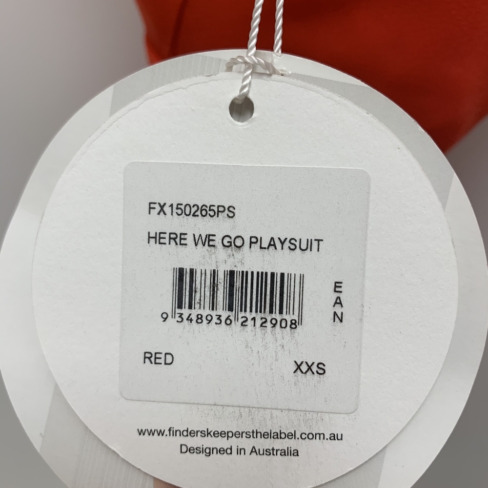 NWT Finders Keepers Here We Go Playsuit in Red - Picture 8 of 11